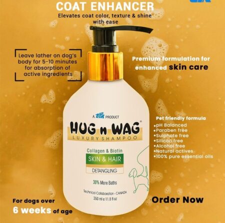 Hug N Wag luxury shampoo for dogs and cats